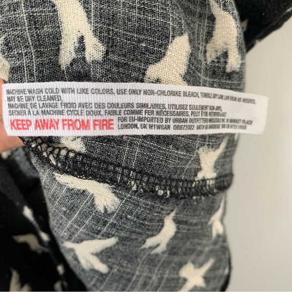 Free People Billie Bird Black & White Bodysuit w/ Keyhole Neck & Back - Picture 13 of 13